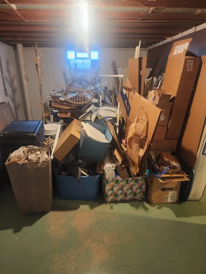 Roll-off dumpster container at job site for 15 Yard Dumpster Rental in Corte Madera